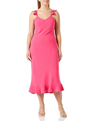 Naf Naf Kiolette R1 Vestido de cóctel, Rosa Peonía, 38 para Mujer