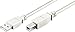 Price comparison product image USB Cable, A/B USB 2.0 + 1.1 connection A to connection B, 1.80m, can be used for scanners for example grey
