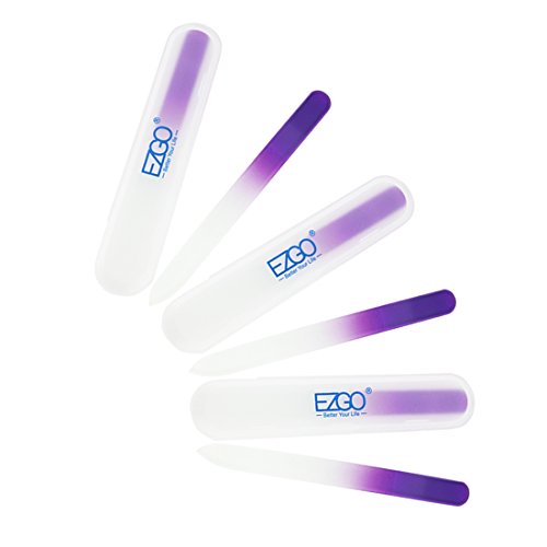 EZGO Professional Beauty Care Nail Files Double Sided Nail Block Buffer Shiner Nail Buffer and Shine Kit - Manicure Polishing Nail File for Natural Nails (6PCS)