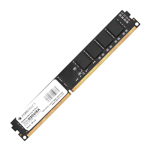 Image of Zebronics 4GB DDR3 RAM for PC, 1600MHz, Low Power Consumption, High Stability Performance (D30416A)