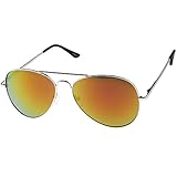 zeroUV - Premium Full Mirrored Aviator Sunglasses w/ Flash Mirror Lens