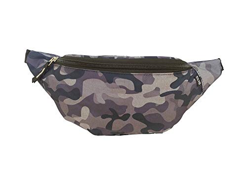 Pochete de Cintura Corrida Academia Porta Celular Camuflada Cor:Cinza