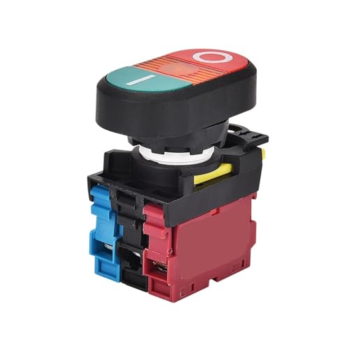 Interrupteur bouton-poussoir 1NO1NC 10A avec témoin lumineux pour marche arrêt