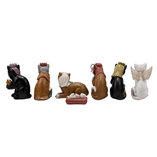DRW Belen Secret Cats Resin 7 Pieces 15 cm