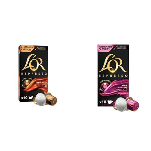 L'OR Espresso Colombia ve India Kapsül Kahve Seti (2x10 Kapsül)