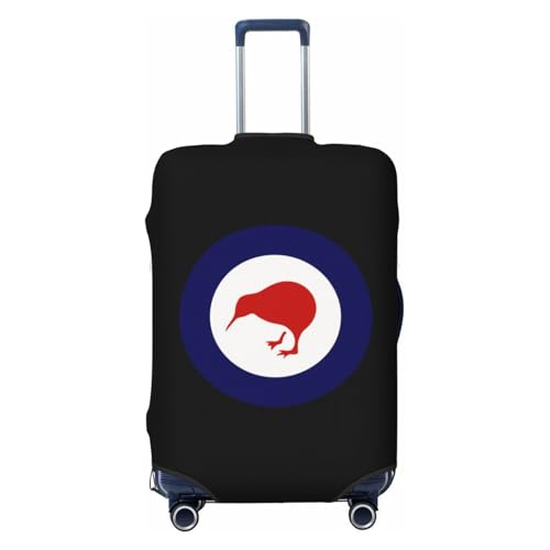 Royal New Zealand Air Force Travel Luggage Cover Suitcase Protector Fits 22-25 Inch Case(Black,M)