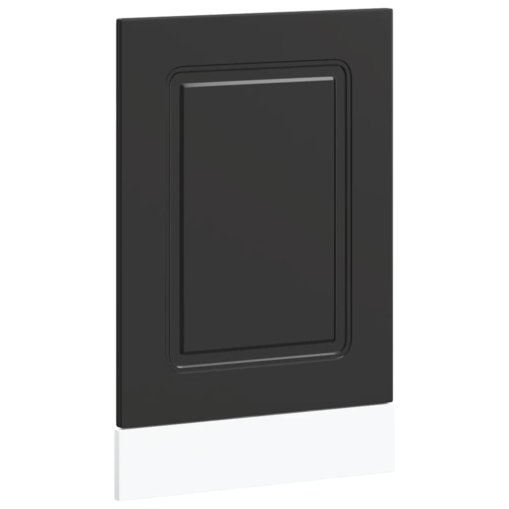 Tomostar Façade de Porte Lave Vaisselle, Panneau de Lave-Vaisselle Accessoire pour Lave-Vaisselle Cuisine Kalmar Noir 45x1,5x67 cm