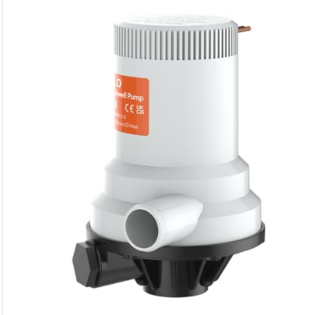 SEAFLO01 series 1600 GPH Dual Port Livewell Pump 1" NPT Inlet 12V