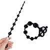 35 cm Silikon Analkette Silikon Analkugeln Anal Kette mit 10 Kugeln, Lang Analkugeln Buttplug Wasserdicht Anus Masturbator Anal Sex Spielzeug für Männer und Frauen(10Ø 1,1-2,4 cm) #3
