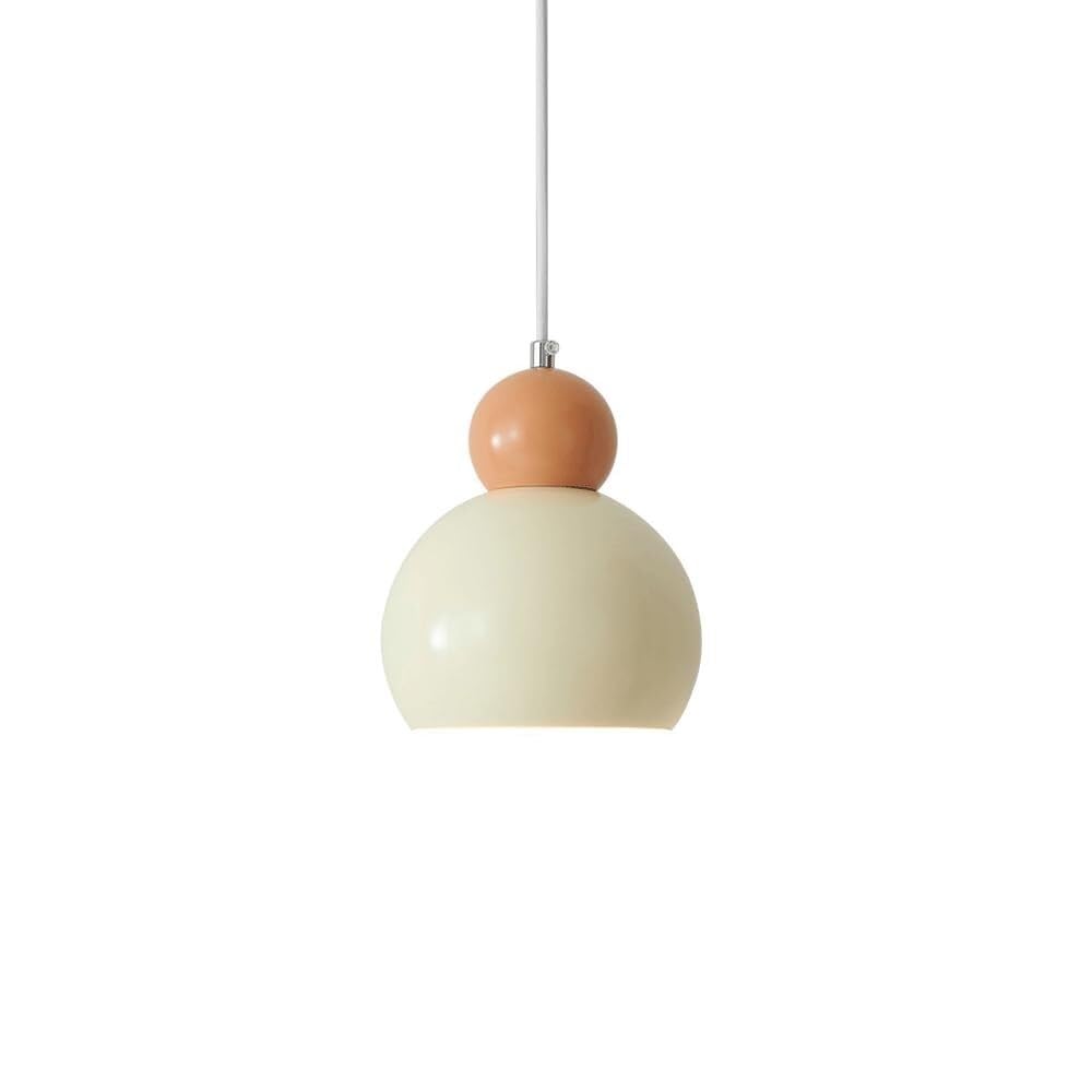 Lampe suspendue crème en fer forgé de style nordique pour chambre