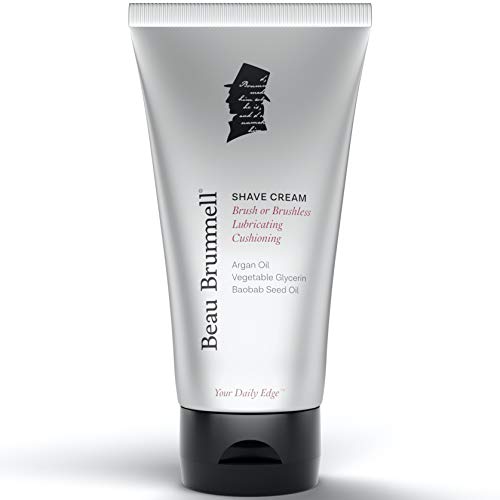 Men’s Shaving Cream by Beau Brummell | Shaving Soap | Large, Long Lasting 5 FL OZ Tube | Produces Rich Shaving Lather with or Without a Shaving Brush | Moisturizing Shave Cream | Made In USA