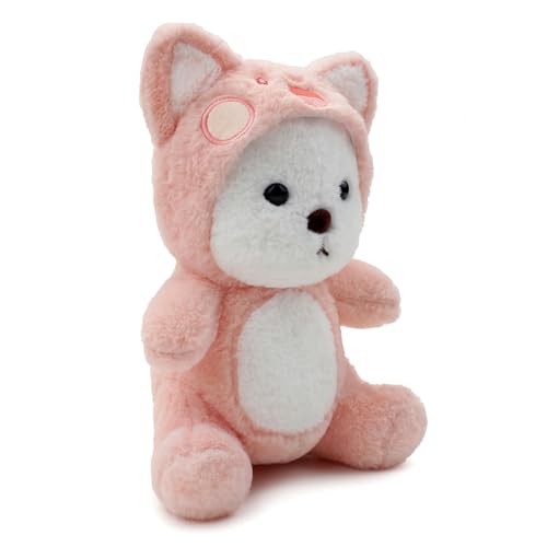 Image of Soft Plush Toy for Kids Stuffed Soft Toy with Cute Hug-Friendly Plush for Babies, Toddlers & Children Safe, Lightweight & Easy to Clean (Pink Cat)