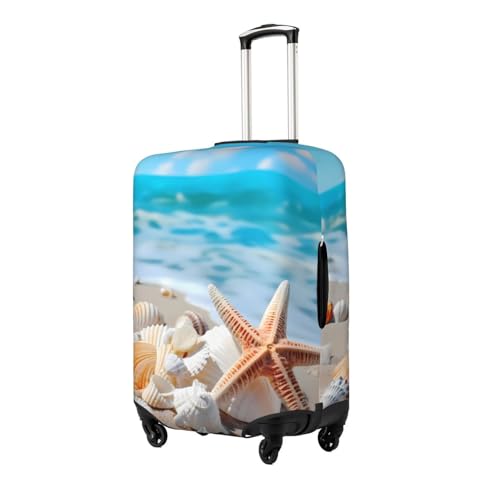 Seashell Starfish Luggage covers for Suitcase Summer Beach Travel Luggage Cover Suitcase Protector Washable Suitcase Cover Anti Scratch Dirt Covers Fit 29-32 inch2
