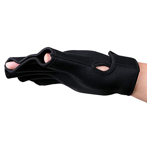 Lioobo 1 par de luvas de natação aquáticas com tecido de malha para natação e mergulho tamanho P (pr