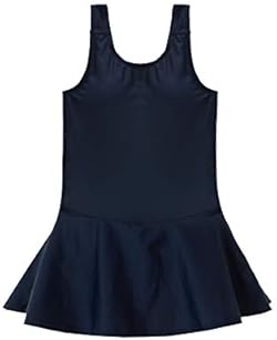 [サニーハグ] スクール水着 女の子 スカートタイプ 上下 学校用 140~カップ付き キッズ 小学生 中学生 UPF50+紫外線対策加工 学校標準仕様 プール スイミング ネイビー