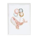 Crochetts Mehrfarbiges Bild, 33 x 43 x 2 cm, Wal