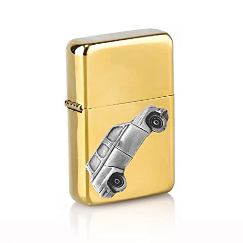 Briquet à essence effet étain voiture suédoise 95, finition dorée chic