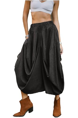 Women's Boho Cotton Harem Pants Comfy Wide Leg Pants Amisha