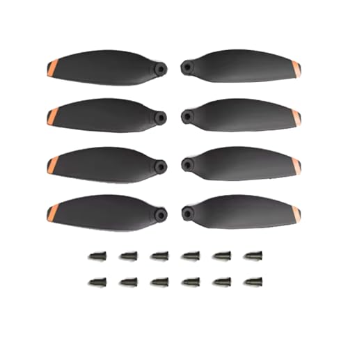 Hélices renforcées pour drone Mini 2 et SE - Pack complet de 8 rotors pliants à pointe orange