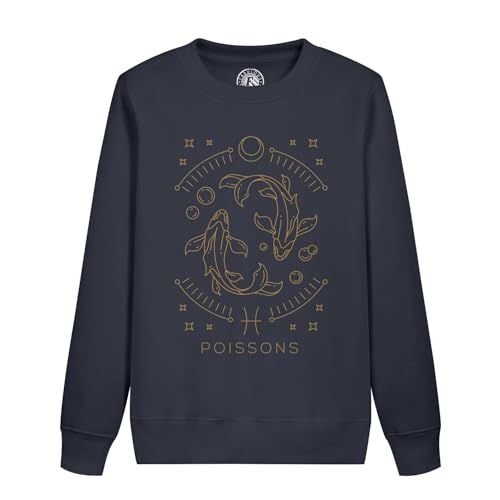 Sweatshirt enfant poisson signe astrologie bohem