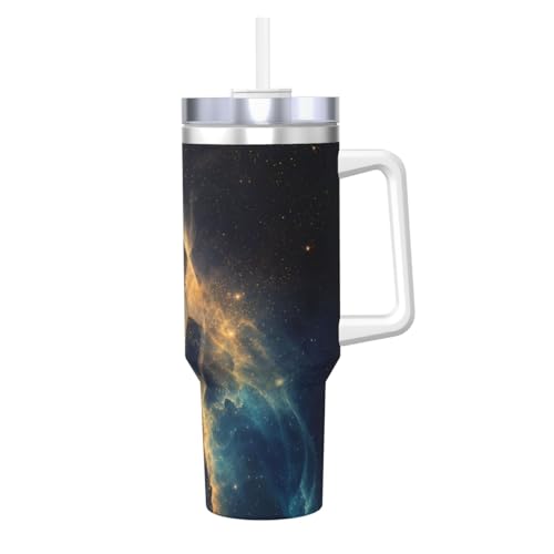 Vaso aislado de 40 oz t[strong]é[/strong]rmico Stellar Galaxy Soccer con asa resistente 2