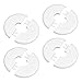 Not Tool Wall Hole Concealers Set of 4 Attaches On Caps with Adhesive Backing for Pipe Fixtures Home Improvement Adhesive Wall Hole Covers