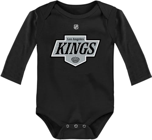 Image of Outerstuff NHL Newborn & Infants 0-24 Months Primary Logo Long Sleeve Bodysuit Creeper Romper