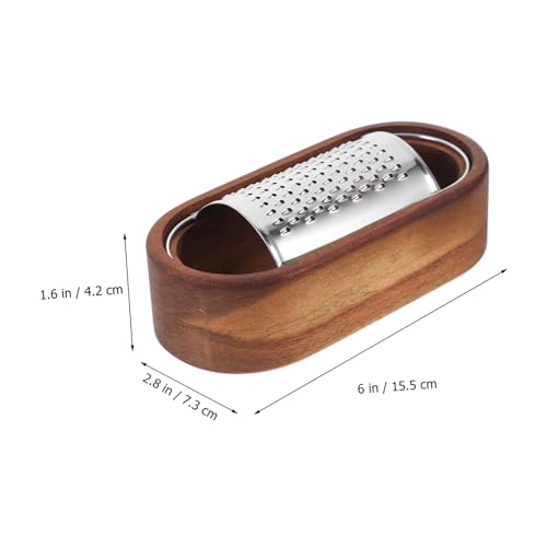 Rallador de Queso Multifuncional GLEAVI en Acero y Madera miniatura 4