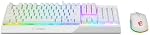 MSI Vigor Backlit RGB Dedicated Hotkeys Anti-Ghosting Mechanical Feel Gaming Keyboard, & Gaming Mouse Combo 7 Lighting Effects, Easy to Clean Keyboard and Mouse (Vigor GK30 Combo White US)