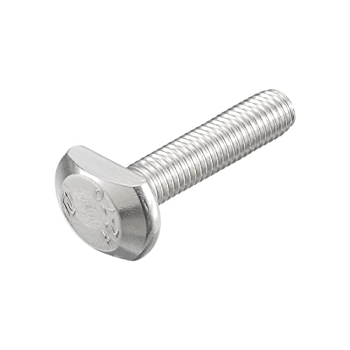 uxcell T-Slot Bolts, 1pcs M10x45mm T Slot Drop-in Stud Sliding Bolts 304 Stainless Steel T Shape Screws for T Track