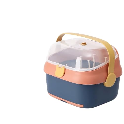 Generic Caja de Almacenamiento para Biberones Compacta y Práctica, Almacenamiento de Biberones de Plástico Ideal para la Limpieza Diaria, Adecuada para y Vajilla, Larga Vida útil (BLUE)