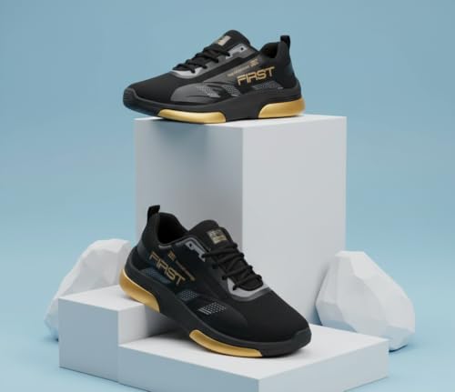 Image of HotStyle Trendy and Stylish Running Shoes for Men, Lightweight Training Shoes for Gym (BBB FIR-W)