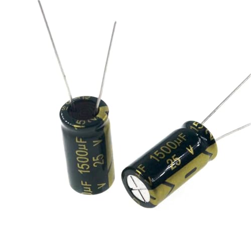 Condensateurs 1500uF 25V anti-scintillement et bruit électrique pour lissage de courant radial