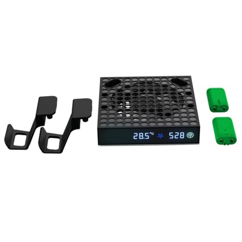 Ventilador de refrigeración con velocidad automática ajustable por temperatura, pantalla LED, refrigeración de rendimiento