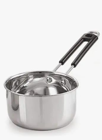 Image of NFC Stainless Steel Patila 2.5 Litre | Heavy Gauge Tea & Milk Pan /Patila | Heavy Duty | Induction & Gas Compatible | Best for Home & Kitchen | Daily Use Stainless Steel Sause Pan 2.5L