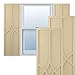 Ekena Millwork TFP001CP18X049NT True Fit PVC Cedar Park Fixed Mount Shutters, 18"W x 49"H, Natural Twine