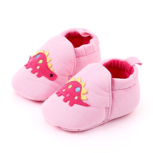 Newborn Infant Baby Boys Girls Cute Slipper Soft Non Skid Sole Slip On House Indoor Sock Shoes