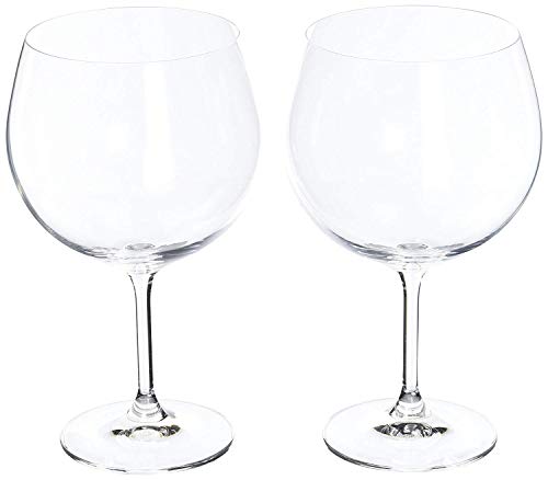 Juego 6 Copas Gin Tonic en Cristal de Bohemia Titanium 990 ML