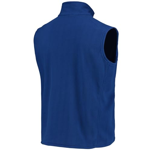 Image of dunbrooke Men's Black Minnesota Vikings Houston Fleece Full-Zip Vest
