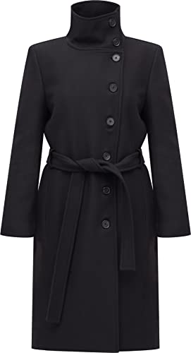 Drykorn Damen Mantel mit Stehkragen in Schwarz 5 / XL