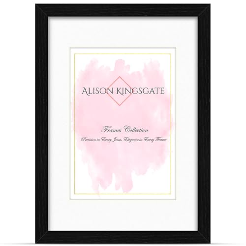 Alison Kingsgate A1 Black Picture Frame with Mount for A2 Photos