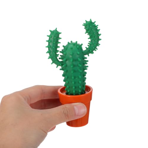 Bolígrafo de cactus en maceta verde portátil y decorativo para material escolar, pack de 3 7