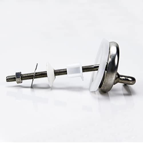 Fanmitrk Toilet Seat Fittings-Stainless Steel Hinge Fixing Kit Replacements,for Duroplast Toilet Seats Use (UFBXGJL) - Image 2