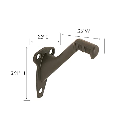 Design House 182014 Standard Handrail Bracket, 5-Pack, Oil Rubbed Bronze, Pack of of - Image 2
