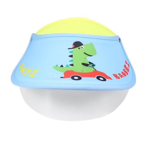 FRCOLOR Kid Protective Spray Proof Visor Hat for Boys and Girls Double Layered Design Lightweight UV Protection for Outdoor Activities Blue