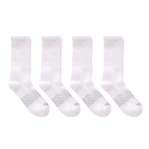 Hanes Men's Absolute Active Cushioned Crew, Moisture Wicking Socks, Seamless Toe, 4-Pack2