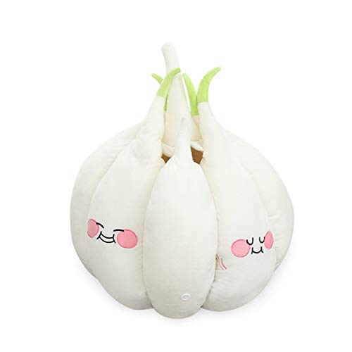 DHGTEP Lustige Knoblauch Katze Bett Matte Weiche Warme Haustier Katze Haus Beruhigende Katze Bett für Hund Katze Sitzen Nach Hause Welpe Schlafen Plüsch Nest Höhle (Color : White, Size : 55x55x50cm)