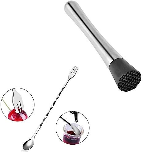 Set para preparar cócteles con soporte y coctelera Boston miniatura 7