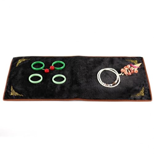 Tapis présentation bijoux Dianzan noir pour protéger les bracelets des rayures - 4
