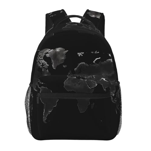 Sac à dos travail léger et sacoche ordinateur portable motif carte du monde